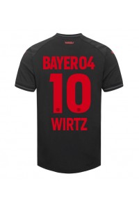 Bayer Leverkusen Florian Wirtz #10 Jalkapallovaatteet Kotipaita 2023-24 Lyhythihainen